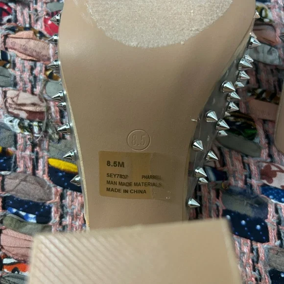 Cape Robbin Tan and Clear Spiked Heels - Picture 4 of 6